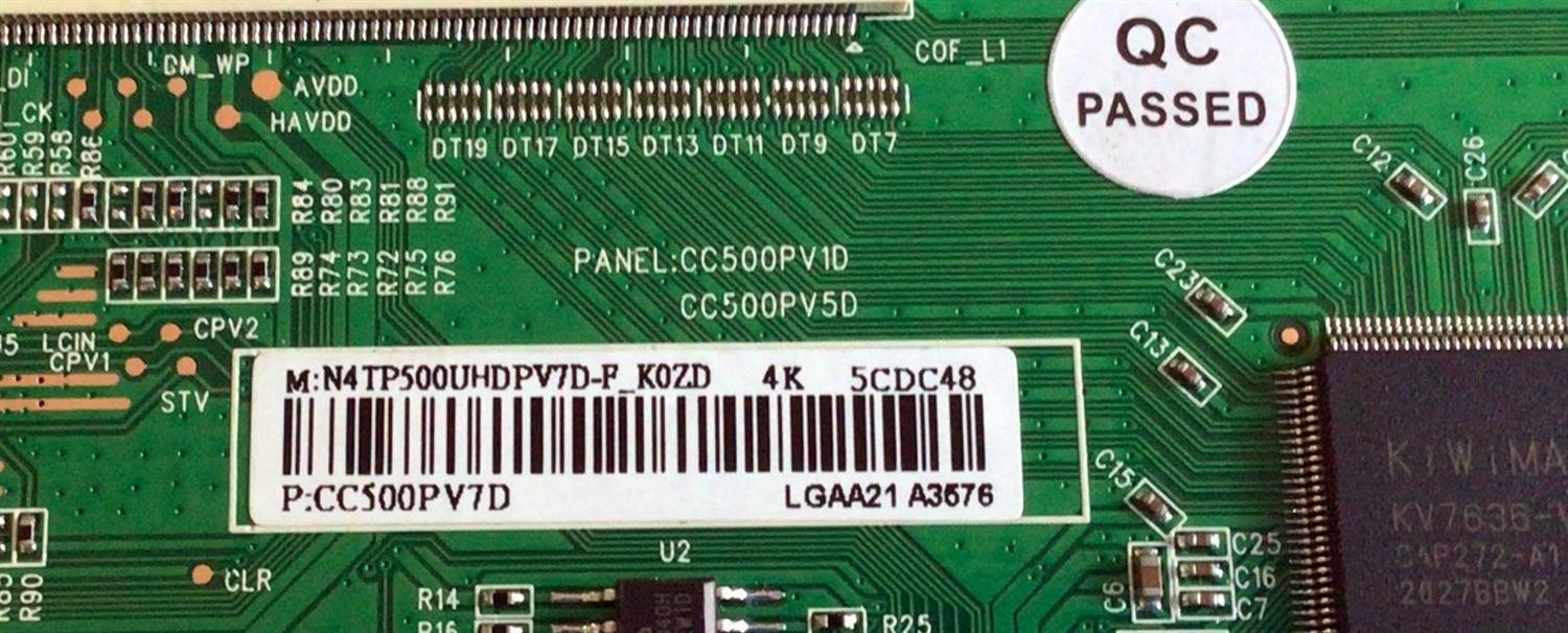 T-CON PARA TV JVC·ROKU TV 4K SMART TV / NUMERO DE PARTE 513Y5800S01 / CC580PV1D / CC500PV5D / TP500UHDPV7D / CC500PV7D / PANEL CC580PV7D / MODELOS WR58UX4019 / LT-58MAW705 / ((NOTA IMPORTANTE:CHECAR QUE EL PANEL Y MODELO CORRESPONDA CON SU TV)) - Imagen 2