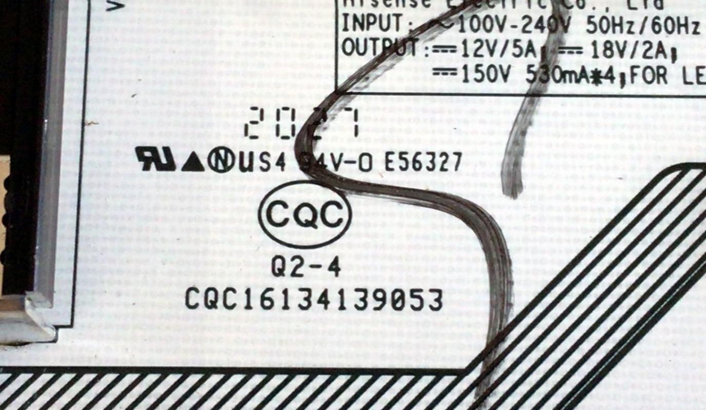 FUENTE DE PODER PARA TV HISENSE / NUMERO DE PARTE 269969 / RSAG7.820.9827/ROH / HLL-7085WD / E56327 / CQC16134139053 / PANEL HD850V8U81\S0\GM\ROH / DISPLAY ST8461D01-4 VER.2.1 / MODELO 85H6510G - Imagen 3