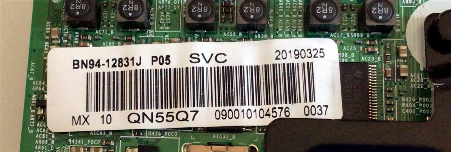 MAIN PARA SMART TV SAMSUNG QLED 4K / NUMERO DE PARTE BN94-12831J / BN41-02634B / BN97-14017B / BN41-02634 / PARTE SUSTITUTA BN94-12831A / PANEL CY-QN055FLAV3H / DISPLAY BN9646184A / T550QVR11.2 / MODELO QN55Q7FNAFXZA / QN55Q7FNAFXZA AA01 - Imagen 3