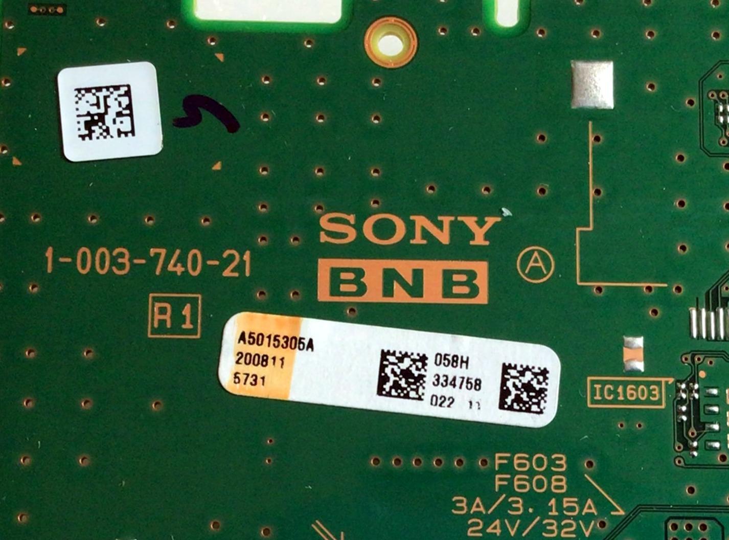 MAIN PARA SMART TV SONY 4K ULTRA HD ANDROID TV CON HDR RESOLUCION ( 3840 X 2160 ) / NUMERO DE PARTE A-5015-318-A / 1-003-740-21 / A5015305A / PANEL YSAF055CNO01 / MODELO XBR-55X800H / XBR55X800H  - Imagen 2
