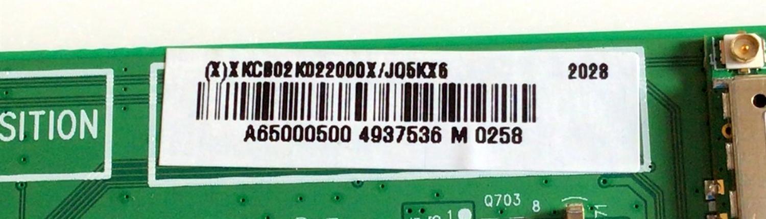 MAIN PARA SMART TV VIZIO OLED 4K HDR UHD RESOLUCION (3840 x 2160) / NUMERO DE PARTE XKCB02K022 / 715GA847-MOD-R00-005Y / (X)XKCB02K022000X/JQ5KX6  / PANEL LE650AQD (EN)(A2) / MODELO OLED65-H1 OTYPZSKW - Imagen 2