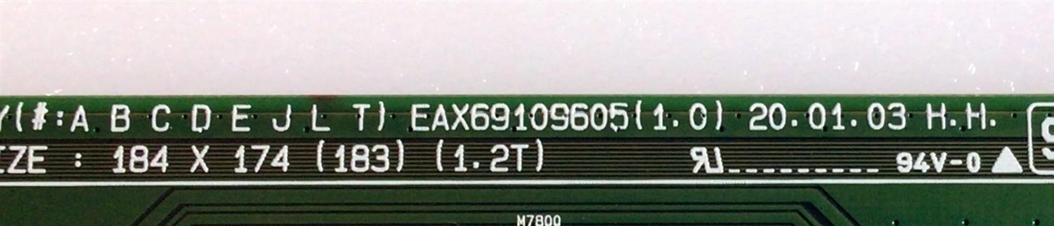 MAIN PARA TV LG 4K UHD AI THINQ SMART TV / NUMERO DE PARTE EBT66575701 / EAX69109605 / EAX69109605(1.0) / PANEL NC750DQH-ABHR1 / NUMERO DE DISPLAY HV750QUB-M7D / MODELO 75UN8570AUD / 75UN8570AUD.BUSFLKR - Imagen 2