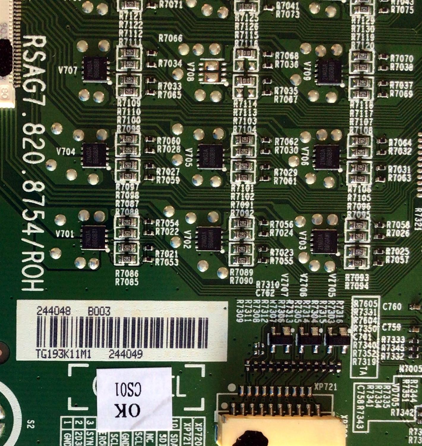 LED DRIVER PARA TV HISENSE ULED 4K SMART TV / NUMERO DE PARTE 244048 / RSAG7.820.8754/ROH / 244049 / E303981 / PANEL HD650V3U51-TAL3\S2\FJ\GM\ROH / MODELO 65H8F / 65H8F 65A6501EU - Imagen 2