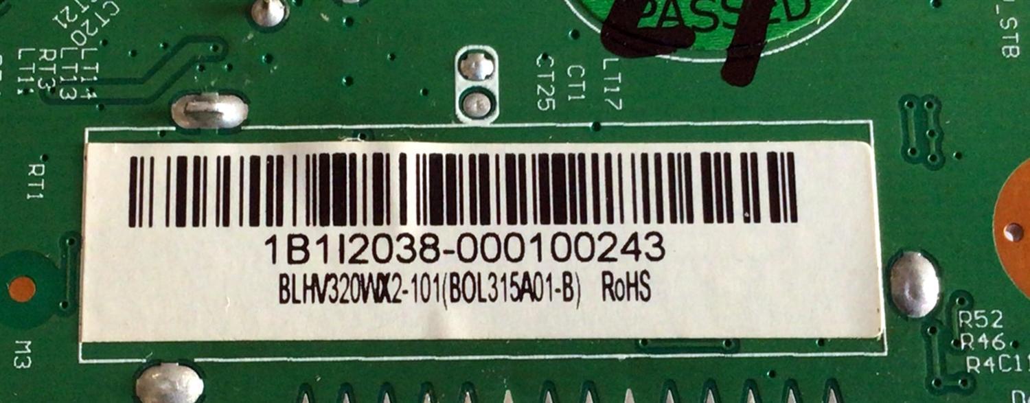 MAIN PARA TV SEIKI / NUMERO DE PARTE 1B1I2038 / T.RSC8.10A.11153 / BLHV320WX2-101 / BOL315A01-B / CN.SY12A.11242 / PANEL BLHV320WX2-101 / MODELO SE321FB - Imagen 2