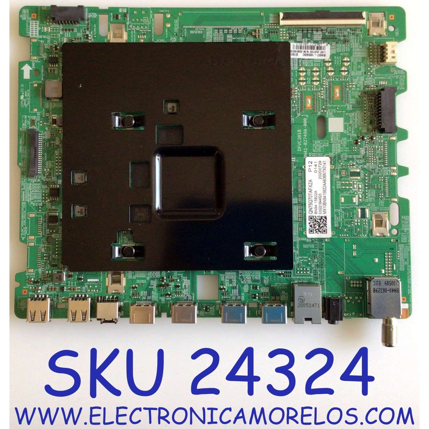 MAIN PARA SMART TV SAMSUNG QLED 4K / NUMERO DE PARTE BN94-15822A / BN41-02749A / BN97-16593C / BN41-02749A-000 / DFVC2018 / PANEL CY-RT075FGHV5H / MODELO QN75Q70TAF / QN75Q70TAFXZA CF04