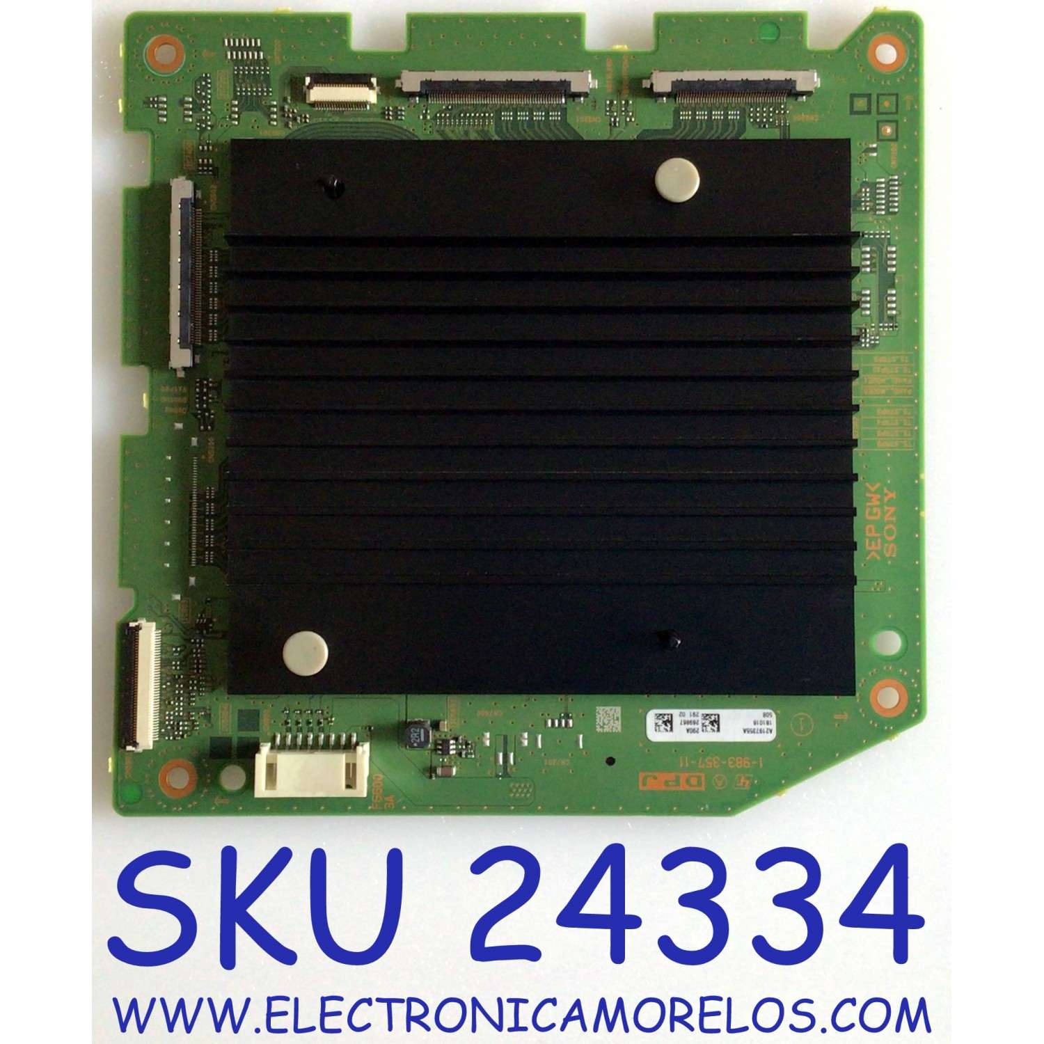 TARJETA DPJ PARA TV SONY 4K SMART BRAVIA / NUMERO DE PARTE A2197355A / 1-983-357-11 / 198335711 / 173712911 / A2197355A 290A / A-2197-355-A / PANEL LE550PQL (HL)(A3) / MODELO XBR-55A9F / XBR-55A9F