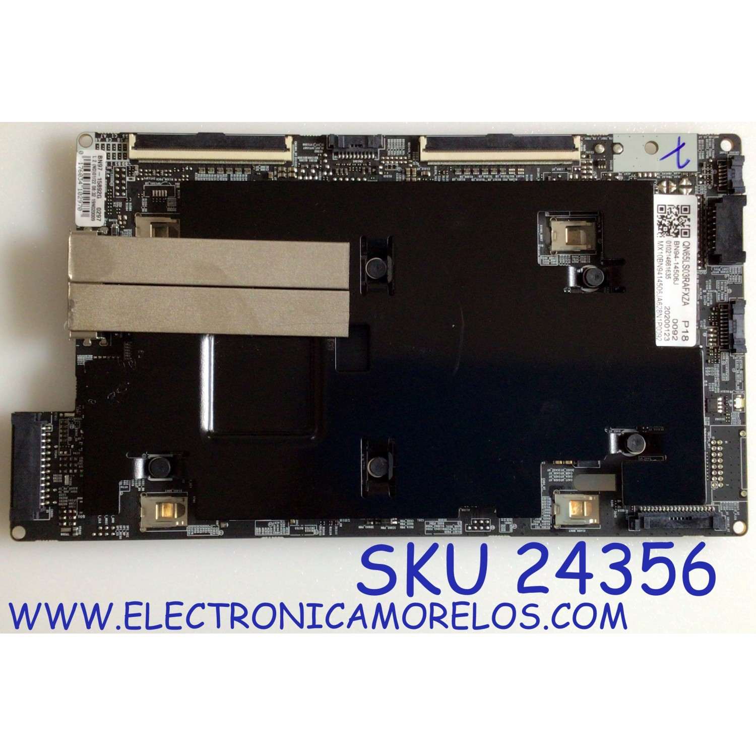 MAIN PARA SMART TV SAMSUNG QLED 4K UHD RESOLUCION (3,840 x 2,160) / NUMERO DE PARTE  BN94-14506J / BN41-02697A / BN97-15892G / PANEL CY-QR065FGLV1H / MODELO QN65LS03RAFXZA FA01