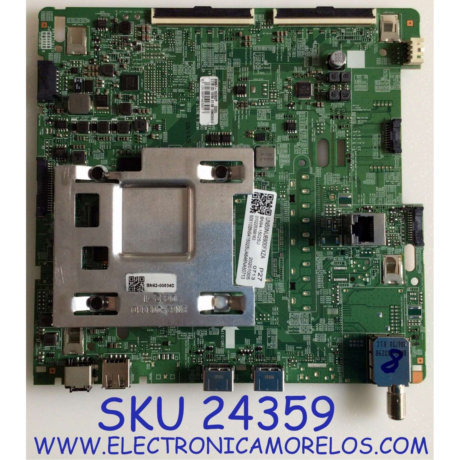 MAIN PARA TV SAMSUNG 4K·UHD·HDR (3840 x 2160) / NUMERO DE PARTE BN94-15025U / BN41-02703C / BN97-16392P / BN9415025U / PANEL CY-NN050HGCV7H / MODELO UN50NU6900 / UN50NU6900FXZA XA06