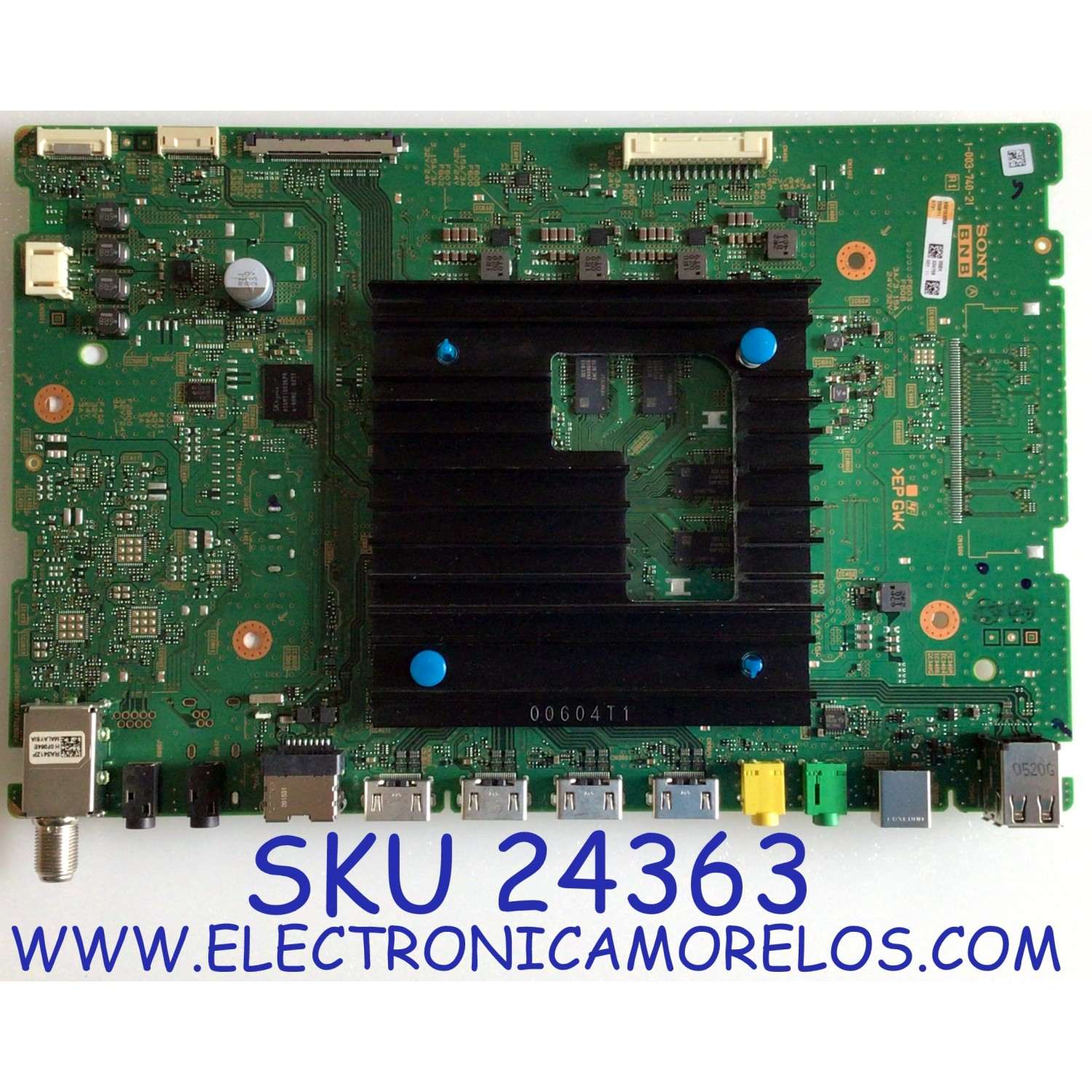 MAIN PARA SMART TV SONY 4K ULTRA HD ANDROID TV CON HDR RESOLUCION ( 3840 X 2160 ) / NUMERO DE PARTE A-5015-318-A / 1-003-740-21 / A5015305A / PANEL YSAF055CNO01 / MODELO XBR-55X800H / XBR55X800H 