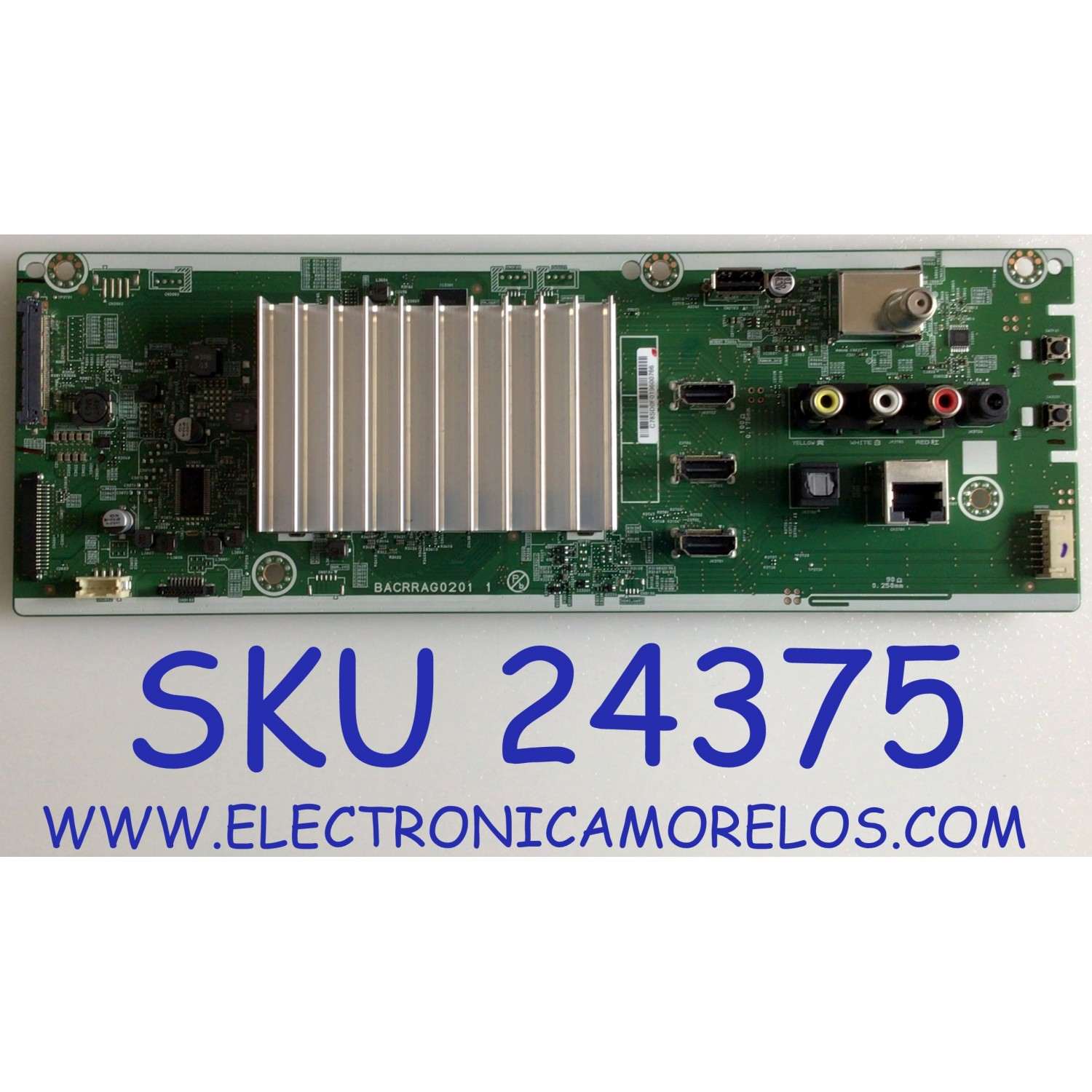 MAIN PARA TV SANYO / NUMERO DE PARTE AC78SUA-65US / BACRRAG0201 1 / C78SD0F019600766 / PANEL HV650QUB-N9E / MODELO FW65R70F A 
