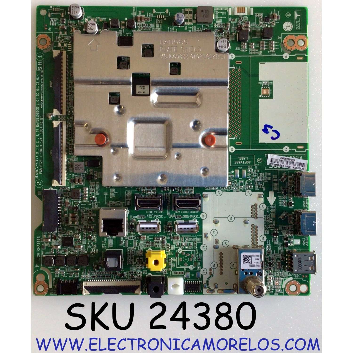 MAIN PARA TV LG NANOCELL 4K·UHD·HDR / NUMERO DE PARTE EBU65841503 / EAX69109605 / 65841503 / EAX69109605(1.0) / PANEL HC490EQH-SLXA3-2141 / DISPLAY LC490EQ3 (SM)(A1) / MODELO 49NANO85UNA / 49NAN085UNA / 49NANO85UNA.BUSWLJM