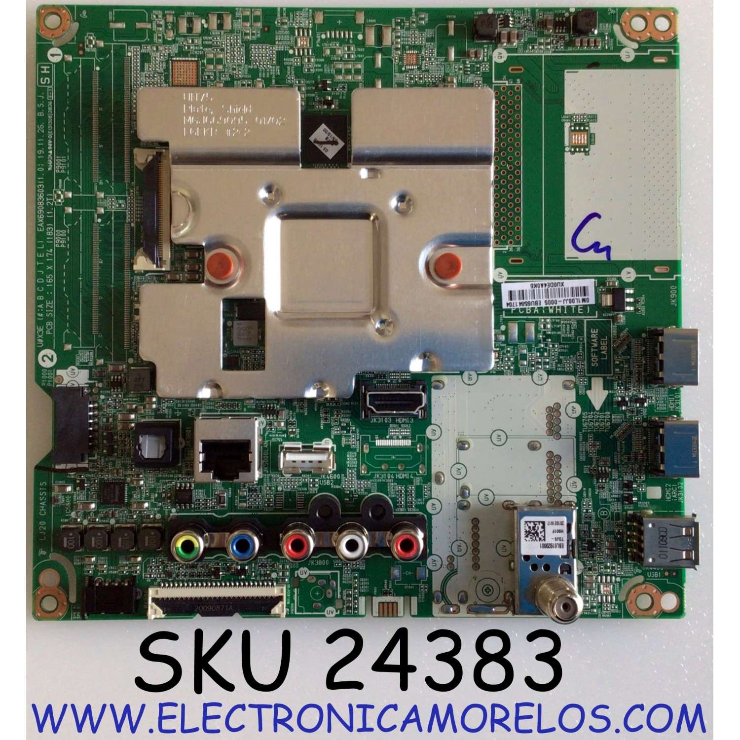 MAIN PARA TV LG 4K SMART TV / NUMERO DE PARTE EBU65841704 / EAX69083603 / EAX69083603(1.0) / PANEL NC500DQE-VHHXA / NC500DQE-VHHX1 / DISPLAY PT500GT02-2 / MODELO 50UN7000PUC / 50UN7000PUC.BUSULJM / 50UN6950ZUF.BUSULJM / COMPATIBLES  EBU65841701 / EBU65841702 / EBU65841703 / EBU65841709 / EBU65841714