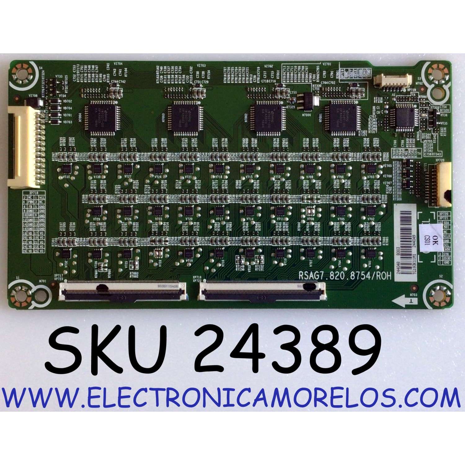 LED DRIVER PARA TV HISENSE ULED 4K SMART TV / NUMERO DE PARTE 244048 / RSAG7.820.8754/ROH / 244049 / E303981 / PANEL HD650V3U51-TAL3\S2\FJ\GM\ROH / MODELO 65H8F / 65H8F 65A6501EU