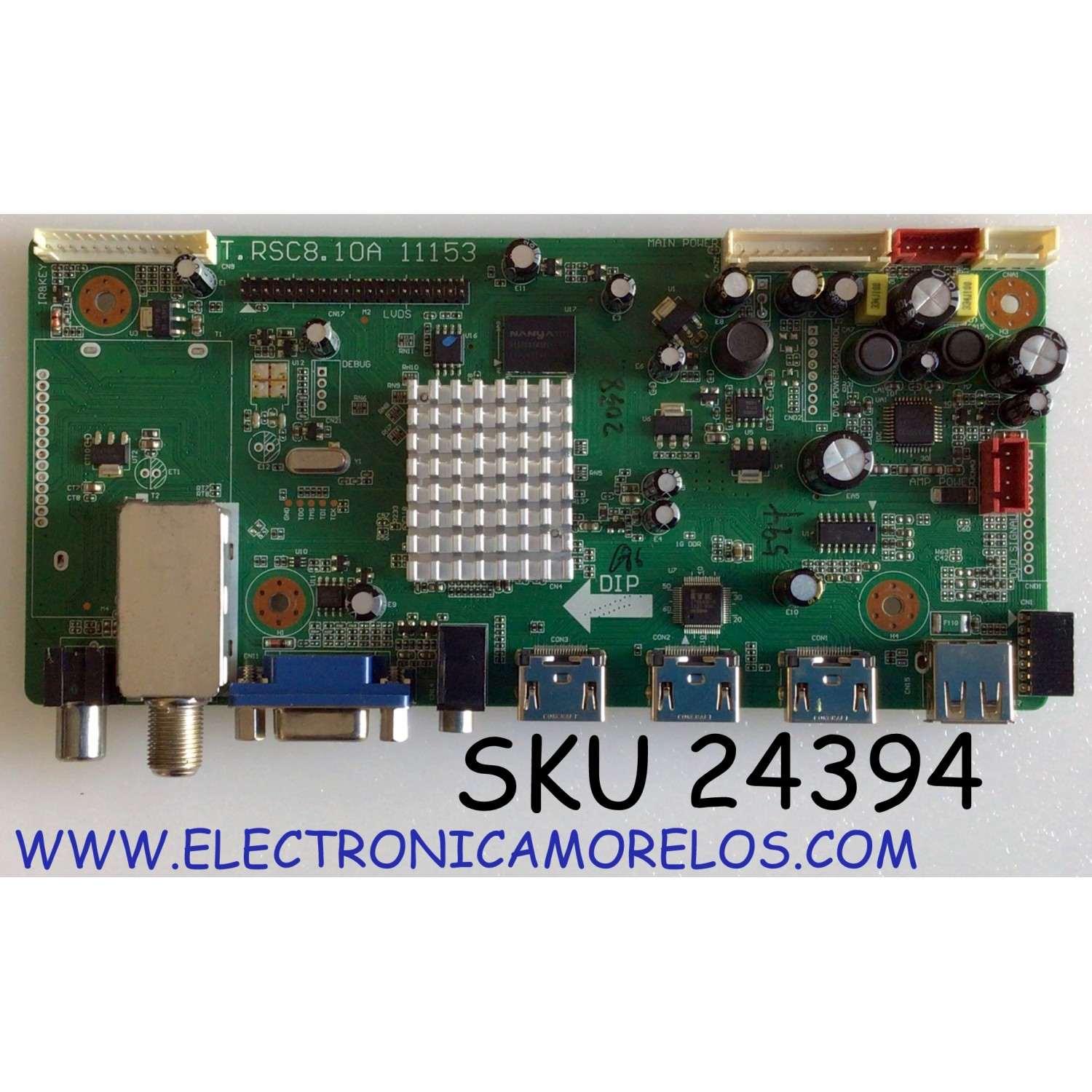 MAIN PARA TV SEIKI / NUMERO DE PARTE 1B1I2038 / T.RSC8.10A.11153 / BLHV320WX2-101 / BOL315A01-B / CN.SY12A.11242 / PANEL BLHV320WX2-101 / MODELO SE321FB