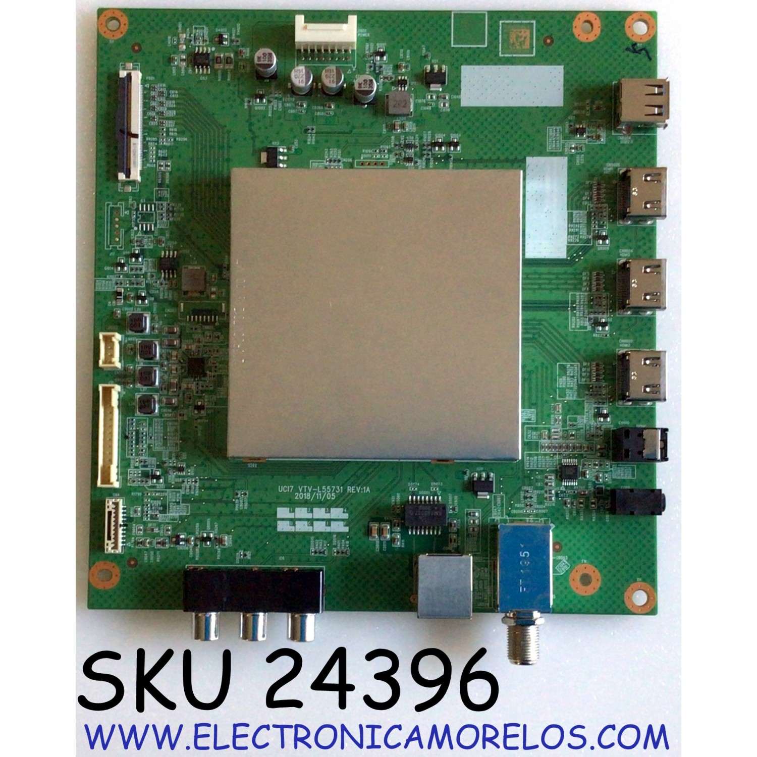 MAIN PARA TV TOSHIBA / NUMERO DE PARTE 631V0G00560 / VTV-L55731 / VTV-L55731 REV:1A / 631V0G00560 RE:C1 / 7160236-1 / E89382 / MODELO TF-55A810U21