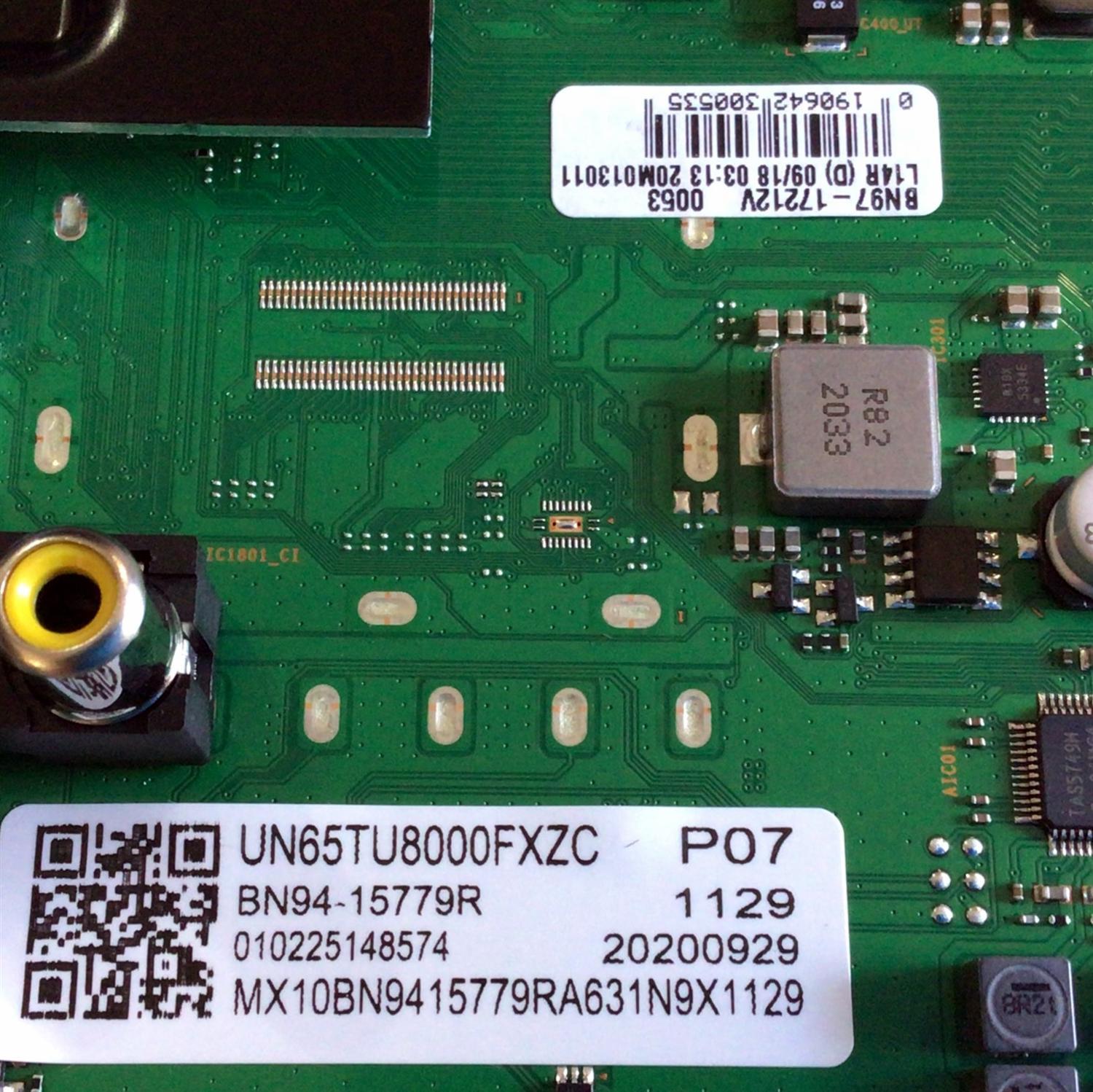 MAIN PARA TV SAMSUNG 4K·UHD·HDR SMART TV / NUMERO DE PARTE BN94-15779R / BN41-02756C / BN97-17212V  / BN41-02756C-000 / BN9415779R / PANEL CY-BT065HGAV1H / MODELOS UN65TU8000 / UN65TU8000FXZC / UN65TU8000FXZA AA03 / UN65TU8200 / UN65TU8200FXZA AA04 - Imagen 2