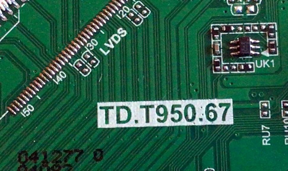 MAIN PARA TV INSIGNIA / NUMERO DE PARTE / TD.T950.67 / AMBA15CVTH20041277-0A00992 / FW:ELKA+1847+96 / E-P-C3SS3W-32-NA / H20041277-0A06723 / PANEL TPT320B5-H1F01.D REV:S02BG / MODELO NS-32DF310NA19 - Imagen 2