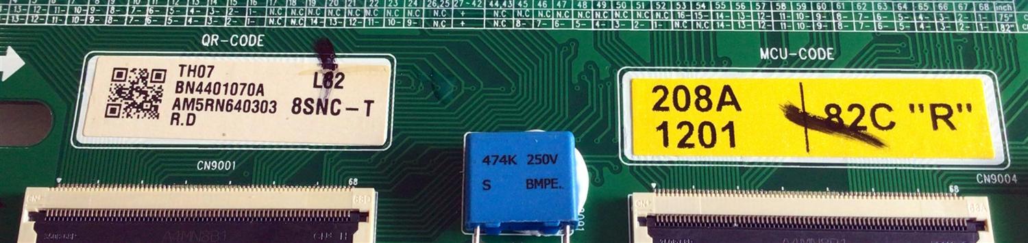 LED DRIVER (L) PARA TV SAMSUNG QLED 8K UHD HDR SMART TV / NUMERO DE PARTE BN44-01070A / BN4401070A / L82S8SNC_THS / PANEL'S CY-TT082JMLV1H / CY-TT082JMLV4H / MODELOS QN82Q800 / QN82Q800TAFXZA / QN82Q800TAFXZA FF02 - Imagen 2