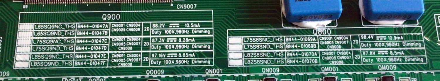 LED DRIVER (L) PARA TV SAMSUNG QLED 8K UHD HDR SMART TV / NUMERO DE PARTE BN44-01070B / L82S8SND_THS / BN4401070B / PANEL'S CY-TT082JMLV1H / CY-TT082JMLV4H / MODELOS QN82Q80 / QN82Q800TAFXZA / QN82Q800TAFXZA FF02 - Imagen 2