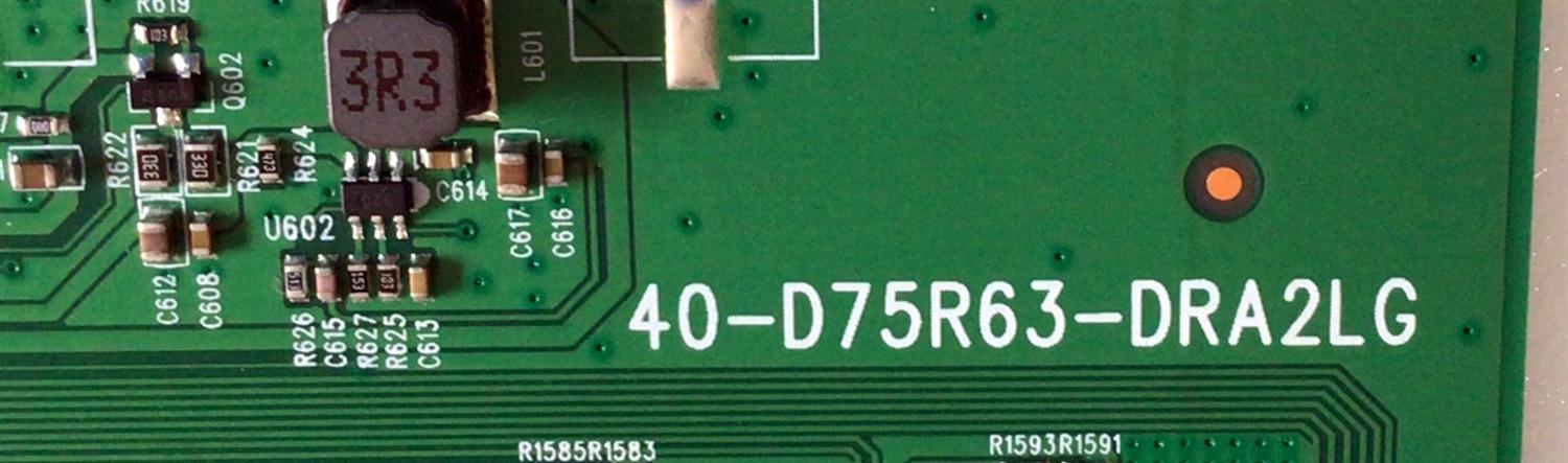 LED DRIVER PARA TV TCL / NUMERO DE PARTE 08-D75R630-DR200AA / 40-D75R63-DRA2LG / D75R63 / V8-RT73K11-LC1V005 / V8-RT73K11-LC1V005(34DD) / J2180305SA090LD / H07802PNM56A2 / PANEL LVU750NDHL  CD9W00 V1 / DISPLAY ST 7461D02-D / MODELO 75R635 - Imagen 3