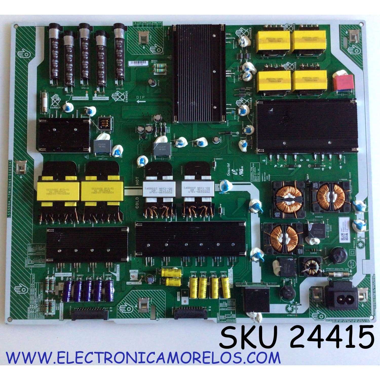 FUENTE DE PODER PARA TV SAMSUNG QLED / NUMERO DE PARTE BN4401033A / L55S9NA_TSM / BN44-01033A / ST55F271D3/WVD / ST55F271D3 / DISPLAY LSF550FF14-Q02 / 50306A / MODELOS QN55Q90 / QN55Q90TAFXZA AA01 / QN55Q90TAFXZA AB02 / QN55Q90TAFXZA FA03