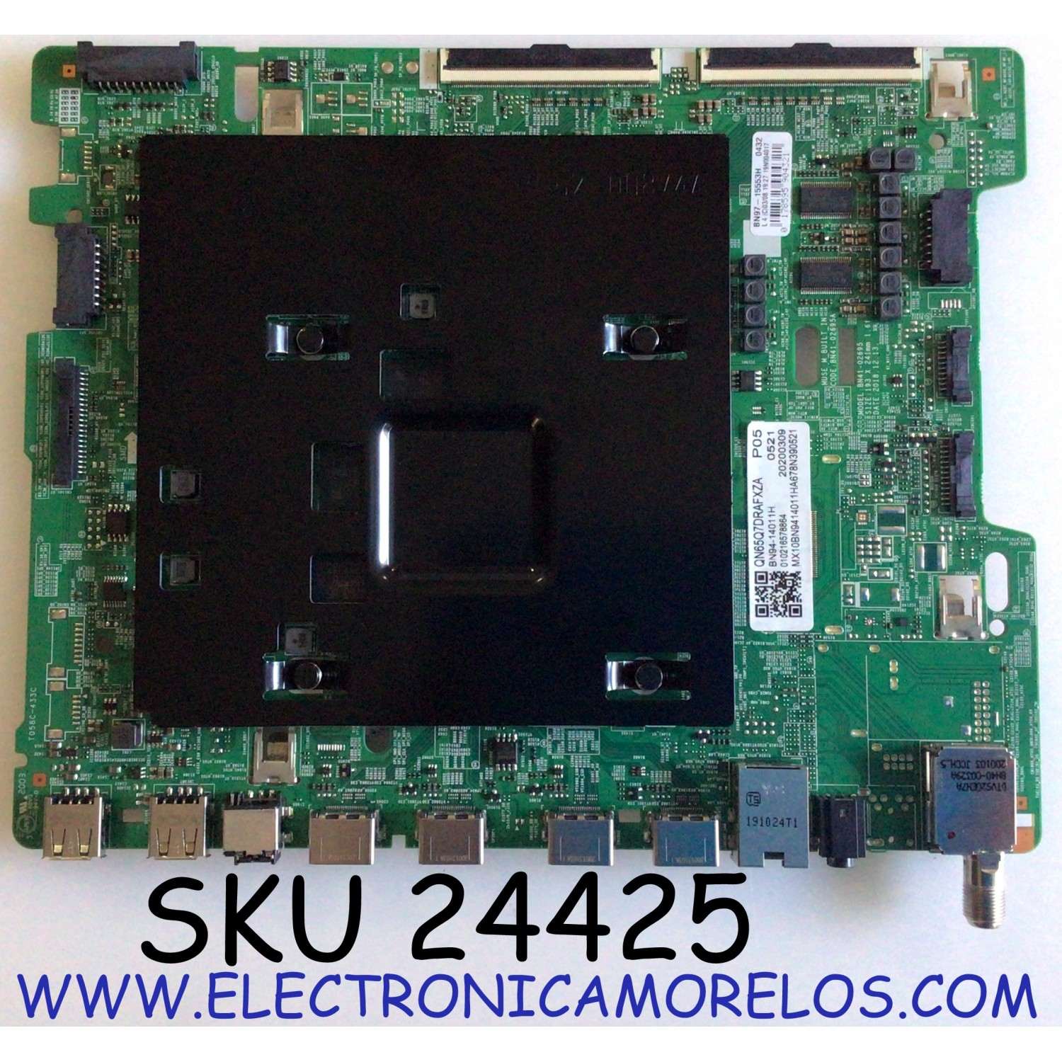 MAIN ORIGINAL PARA TV SAMSUNG 4K QLED SMART TV / NUMERO DE PARTE BN94-14011H / BN41-02695A / BN97-15553H / T058C-433C / BN41-02695 / PANEL CY-TR065FLAVBH / DISPLAY T650QVN08.1 / BN96-48073A / MODELO QN65Q7DRAFXZA / QN65Q7DRAFXZA AA03