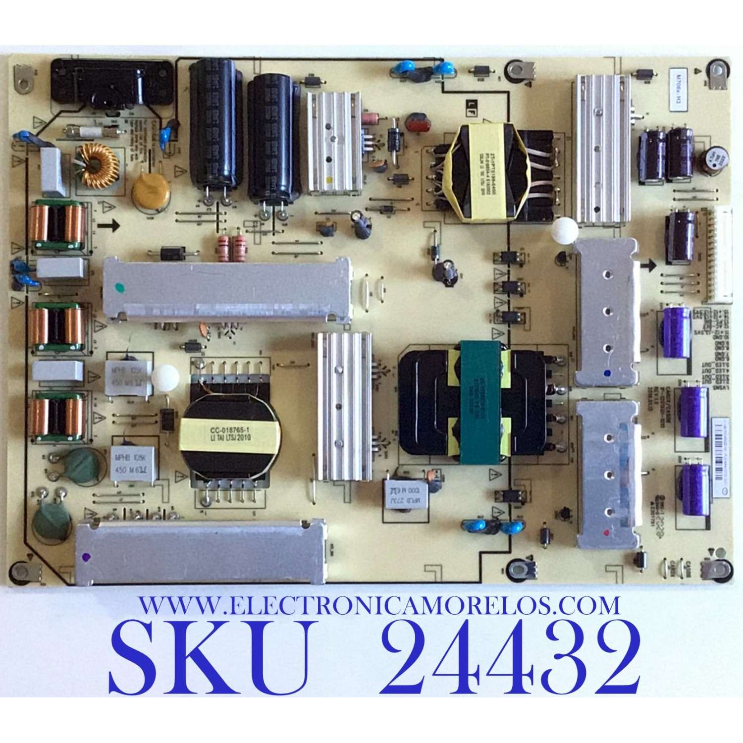 FUENTE DE PODER PARA TV VIZIO / NUMERO DE PARTE 09-70CAR0Z0-00 / 1P-1201X01-1010 / FL016AA10723 2031 / PANEL SD700DUA-6 / MODELO M706X-H3 / M706X-H3 LFTGB7AW