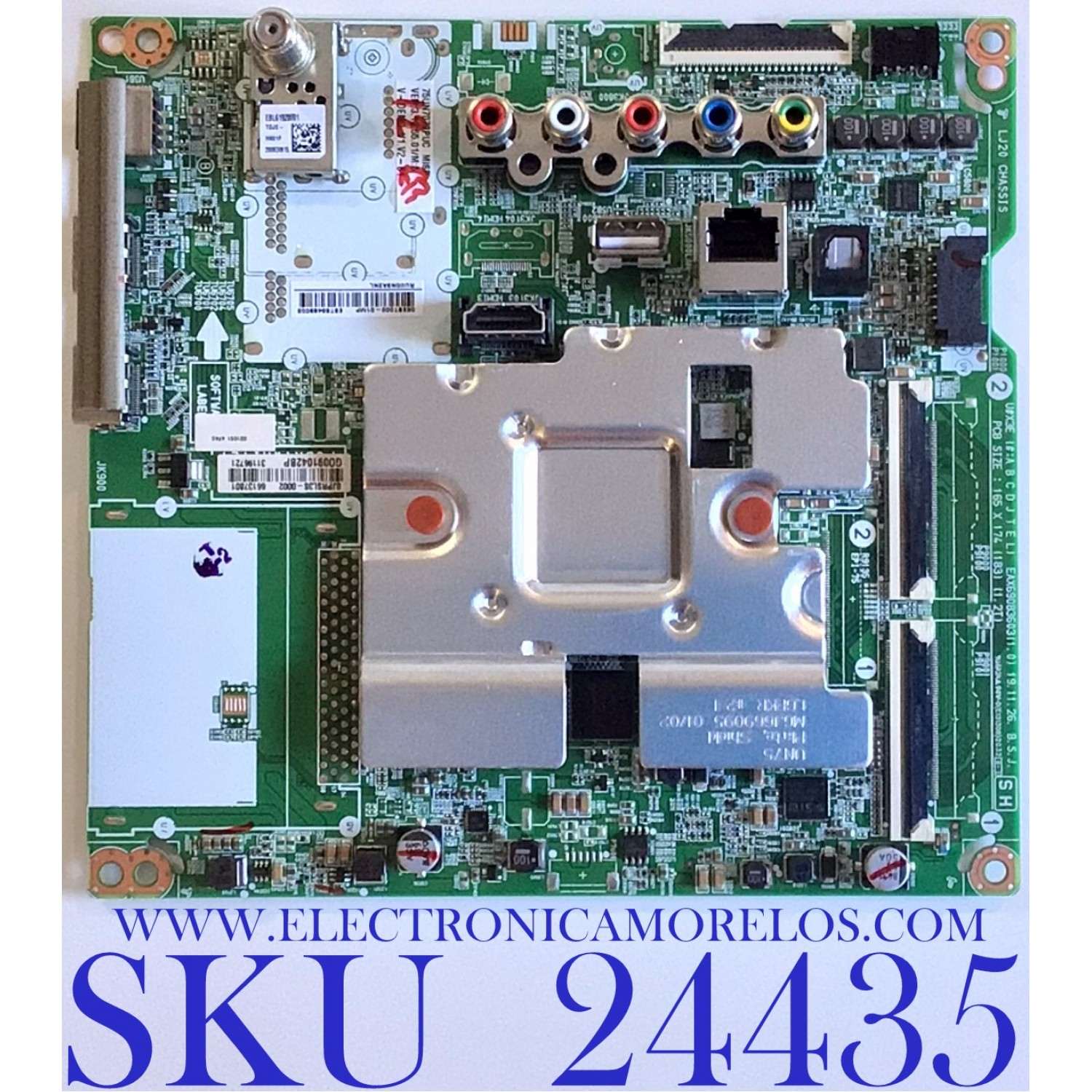 MAIN PARA LG 4K UHD HDR  SMART TV RESOLUCION (3,840 X 2,160) / NUMERO DE PARTE EBT66488003 / EAX69083603(1.0) / 31196721 / 66137801 / EAX69083603 / PANEL NC750DQG-ABGR3 / DISPLAY HV750QUB-49D / MODELO 75UN7070PUC / 75UN7070PUC.AUSFLKR