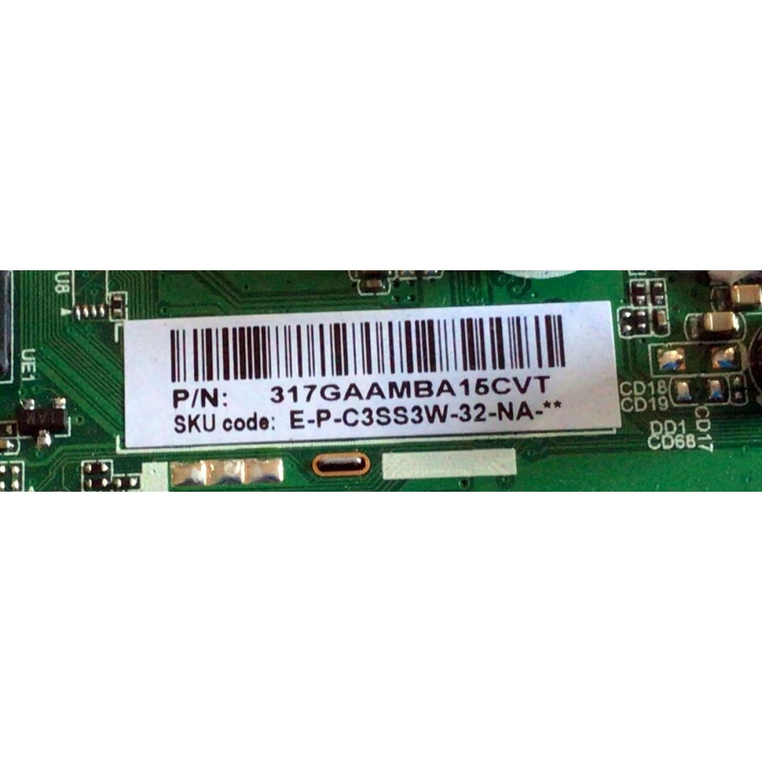MAIN PARA TV INSIGNIA / NUMERO DE PARTE / TD.T950.67 / AMBA15CVTH20041277-0A00992 / FW:ELKA+1847+96 / E-P-C3SS3W-32-NA / H20041277-0A06723 / PANEL TPT320B5-H1F01.D REV:S02BG / MODELO NS-32DF310NA19 - Imagen 3