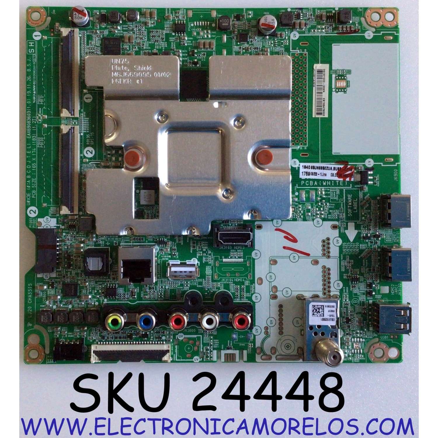 MAIN PARA TV LG 4K·UHD·HDR SMART TV / NUMERO DE PARTE EBT66473202 / 66473202 / EAX69083603(1.0) / EAX69083603 / PANEL NC650DQG-ABGXA / DISPLAY HV650QUB-N9E / MODELO 65UN6950ZUA / 65UN6950ZUA.BUSFLKR