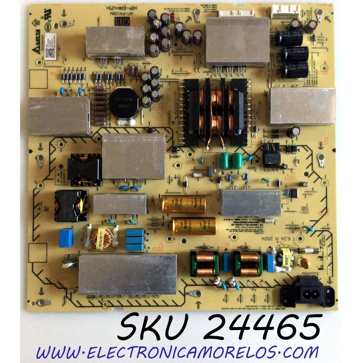 FUENTE DE PODER PARA TV SONY BRAVIA / NUMERO DE PARTE 100610922 / AP-P410BM / 1-006-109-22 / 2955064304 / PARTE SUSTITUTA 100610921 / 1-006-109-21 / PANEL'S YDAF075DNN01 / YDAF085DNU01 / MODELOS XBR-75X950H / XBR-85X900H / XBR-85X90CH / KD-85X91CJ