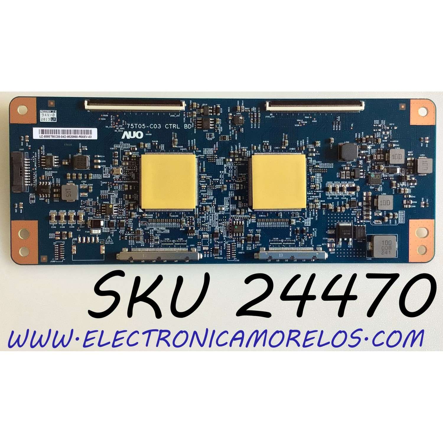 T-CON PARA TV VIZIO / NUMERO DE PARTE 55.65T56.C09 / 75T05-C03 / 5565T56C09 / 75T05-C03 CTRL BD / PANEL T650QVF09.5  / MODELO P65Q9-H1 / P65Q9-H1 LTYAZNKW / P65Q9-H1 LTM  