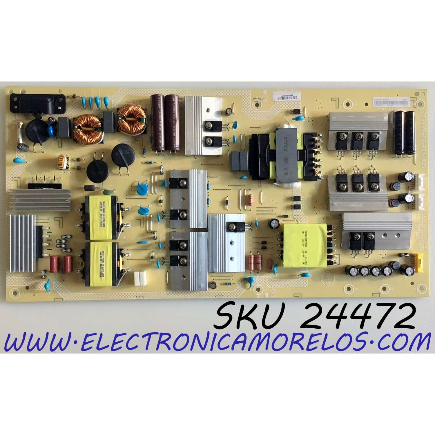 FUENTE DE PODER PARA TV VIZIO / NUMERO DE PARTE ADTVJ1834ABD / 715GA650-P01-000-003S / J1834ABD / 4877145 / PANEL T650QVF09.5 / MODELO P65Q9-H1 / P65Q9-H1 LTYAZNKW / P65Q9-H1 LTMA