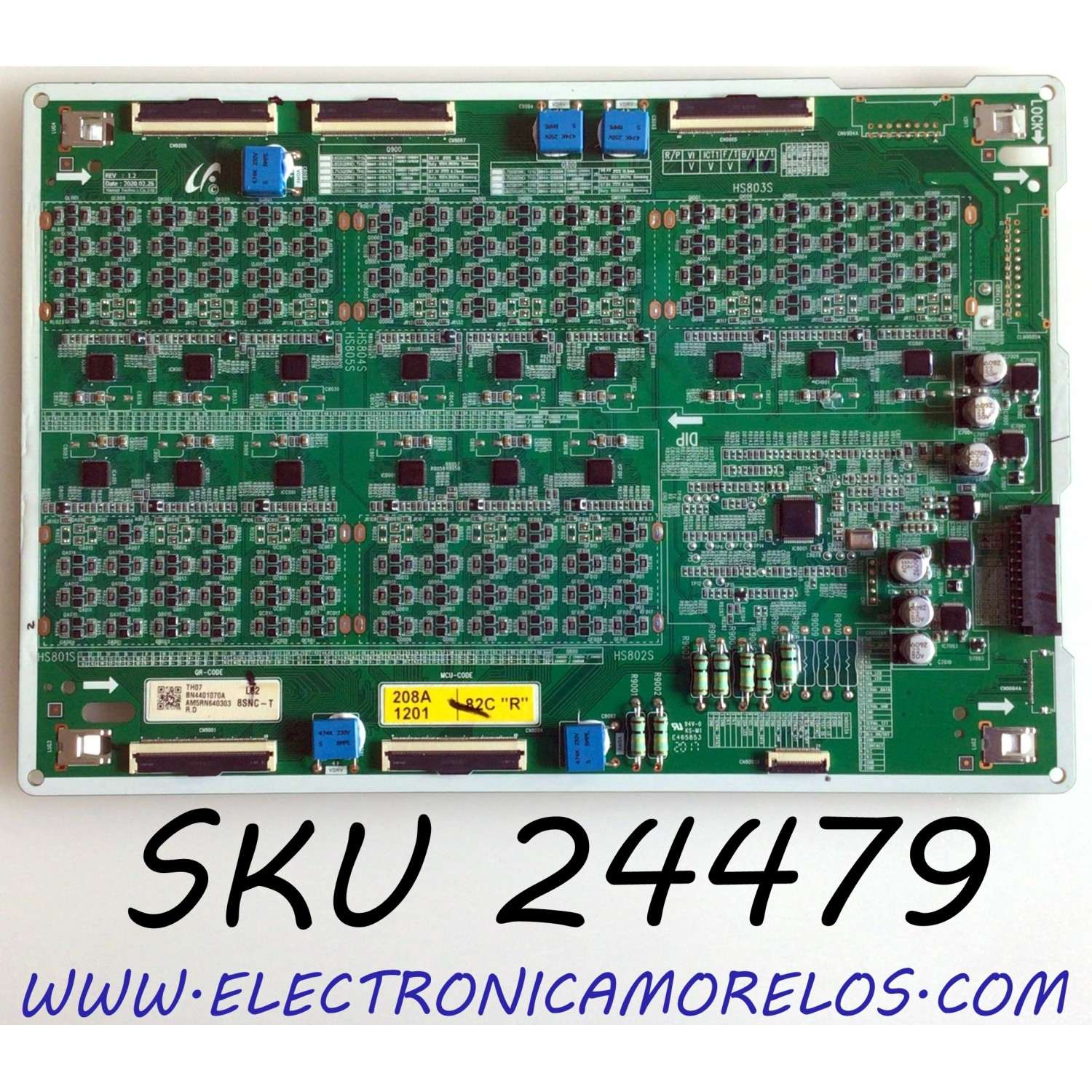 LED DRIVER (L) PARA TV SAMSUNG QLED 8K UHD HDR SMART TV / NUMERO DE PARTE BN44-01070A / BN4401070A / L82S8SNC_THS / PANEL'S CY-TT082JMLV1H / CY-TT082JMLV4H / MODELOS QN82Q800 / QN82Q800TAFXZA / QN82Q800TAFXZA FF02