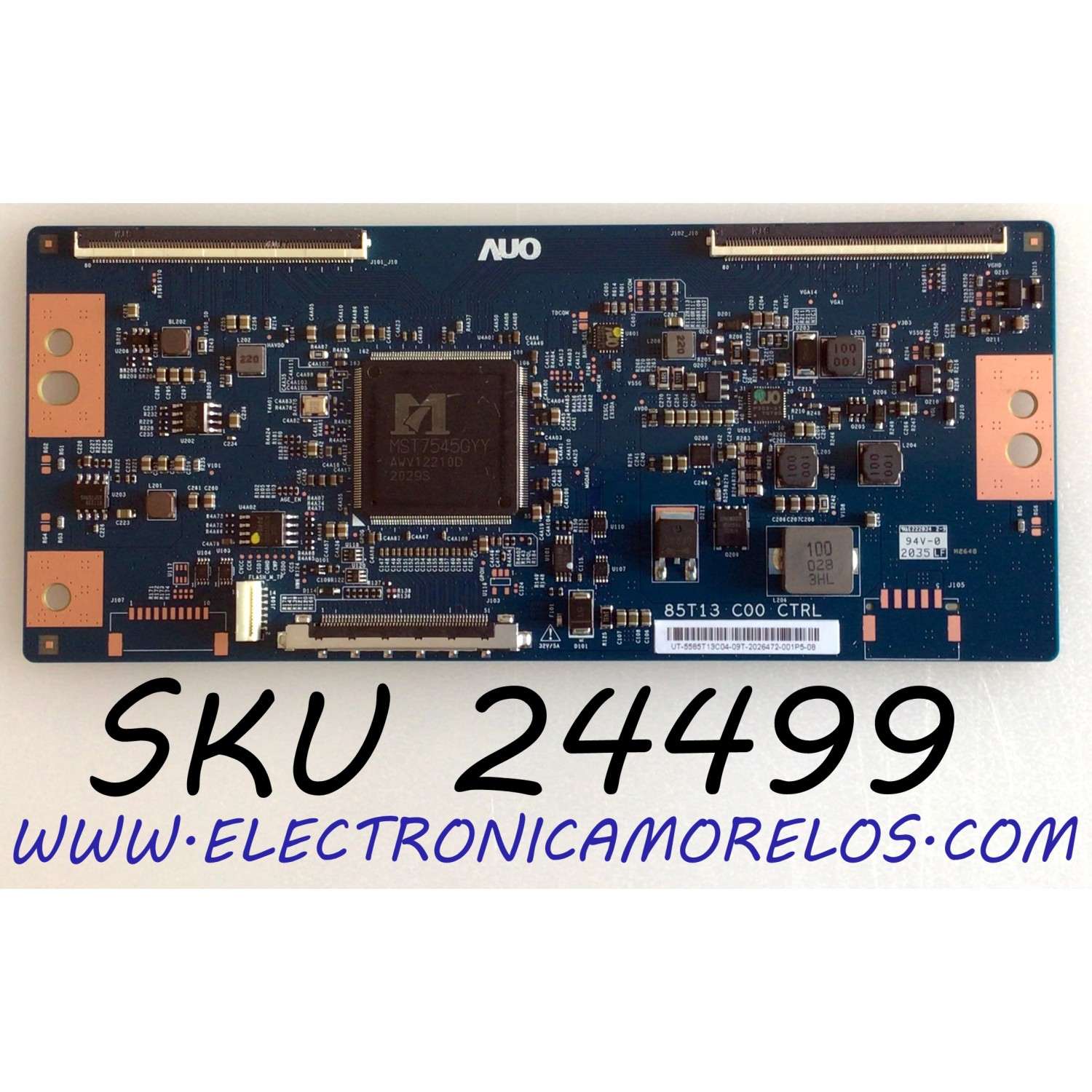 T-CON PARA TV SONY ANDROID 4K ULTRA HD SMART TV / NUMERO DE PARTE 55.85T13.C04 / 5585T13C04 / 85T13-C00 / 85T13 C00 CTRL / E222034 / PANEL YSAF085CNU01 / DISPLAY T850QVR04.0  / MODELO SONY  XBR-85X800H / XBR85X800H