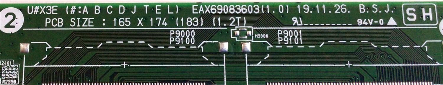 MAIN PARA TV LG NANOCELL 4K UHD SMART TV / NUMERO DE PARTE EBT66581201 / EAX69083603 / EAX69083603(1.0) / PANEL NC750DQG-ABGRC / DISPLAY HV750QUB-N9D / MODELO 75NANO80UNA / 75NANO80UNA.BUSFLKR / 75NAN080UNA - Imagen 2