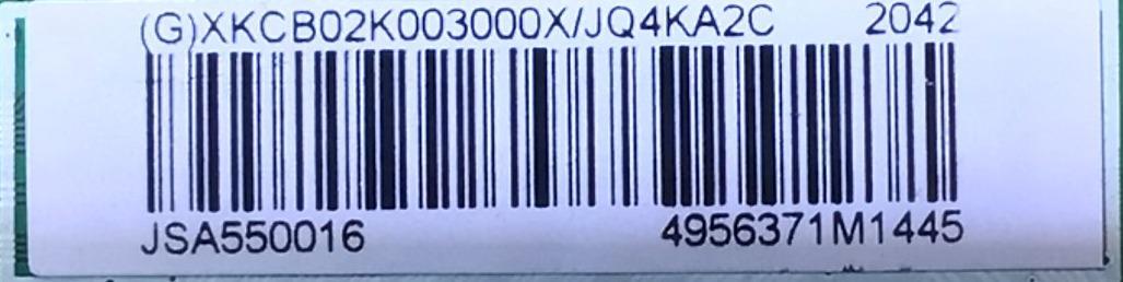 MAIN PARA SMART TV INSIGNIA 4K (2160P) UHD CON HDR / NUMERO DE PARTE XKCB02K003 / 715GA715-M01-B00-005G / (G)XKCB02K003000X/JQ4KA2C / JSA550016 / 4956371M1445 / PANEL'S  TPT550U2-D132.L REV:S21B / TPT550U2-D132.L REV:S21C  / MODELO NS-55DF710NA21 - Imagen 3
