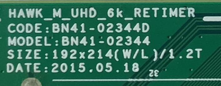 MAIN PARA SMART TV SAMSUNG 4K RESOLUCION (3,840 x 2,160) / NUMERO DE PARTE BN94-10057N / BN41-02344D / BN97-10062D / 010122439315 / 20151203 / PANEL CY-GJ060HGSV1H HW03 / MODELOS UN60JU6500FXZA HD01 / UN60JU6500FXZA HS03 - Imagen 2
