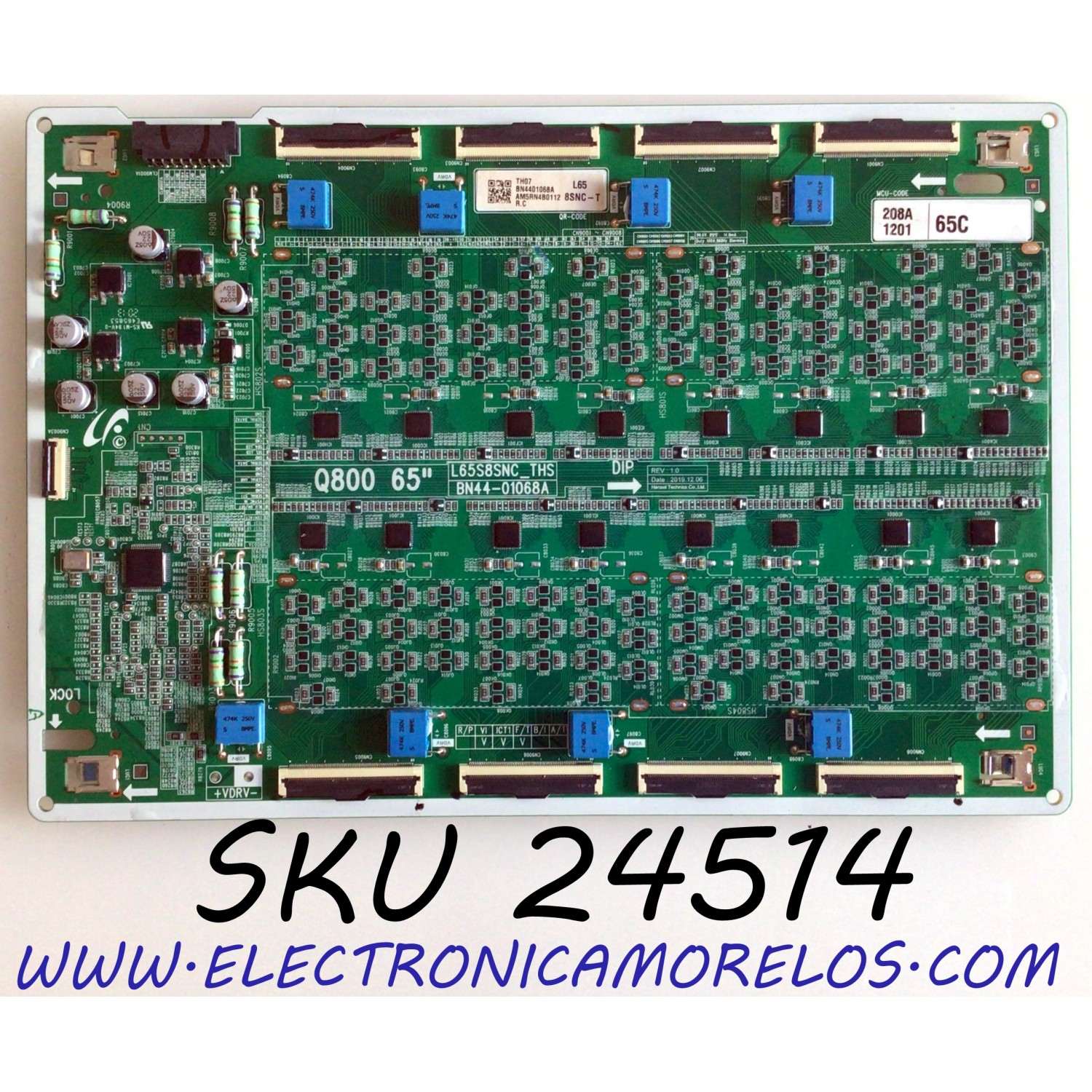 LED DRIVER PARA TV SAMSUNG QLED 8K UHD HDR SMART TV / NUMERO DE PARTE BN44-01068A / L65S8SNC_THS / BN4401068A / E465853 / PANEL CY-TT065JMLV4H / MODELO QN65Q800 / QN65Q800TAFXZA / QN65Q800TAFXZA FF02