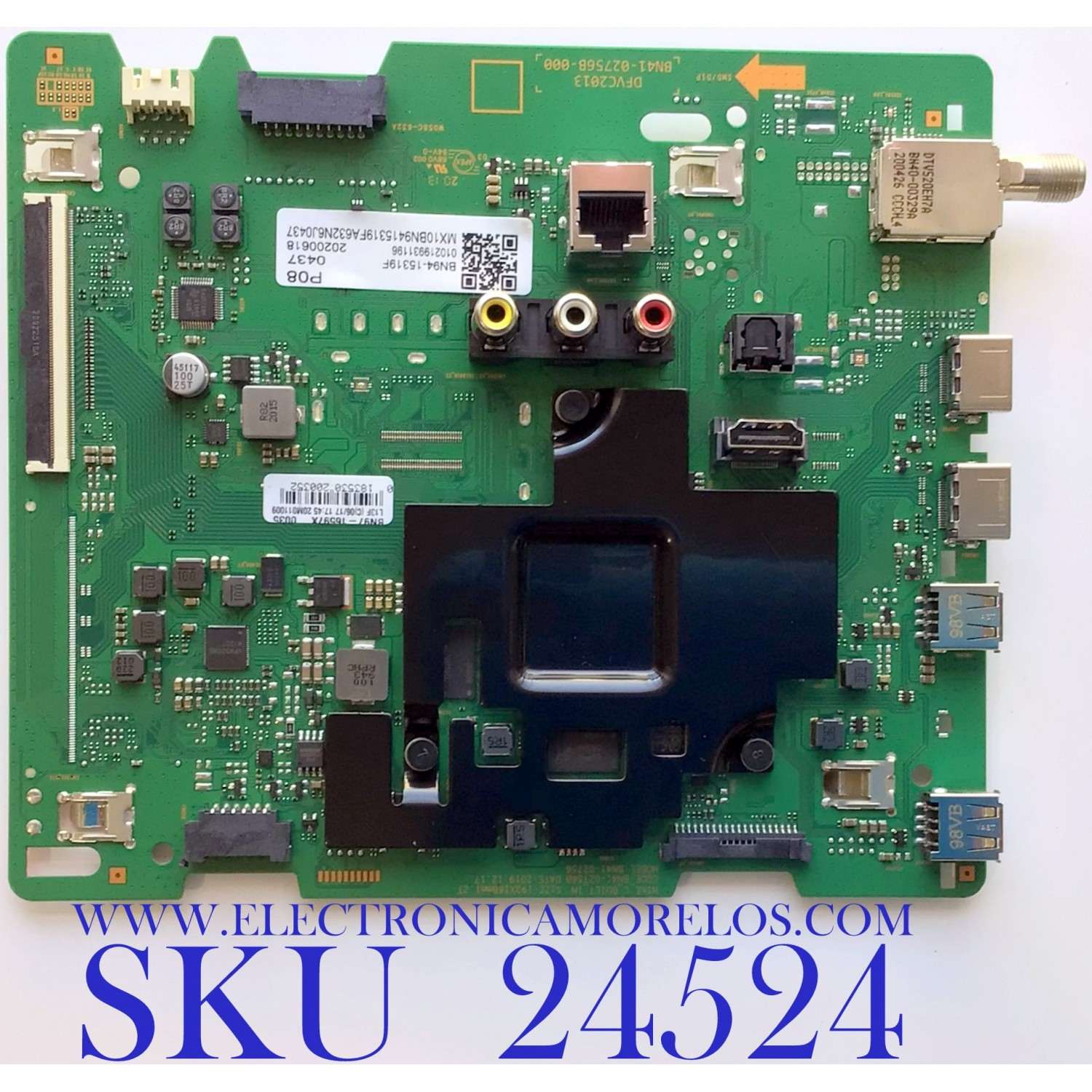 MAIN PARA SMART TV SAMSUNG QLED 4K CON HDR RESOLUCION (3,840 x 2,160) / NUMERO DE PARTE BN94-15319F / BN41-02756B / BN97-16597X / 010219931196 / BN41-02756B-000 / 20200618 / PANEL CY-RT058HGNV2H NW25 / MODELO QN58Q60TAFXZA DB01