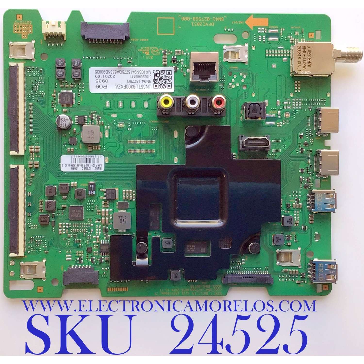 MAIN PARA SMART TV SAMSUNG 4K RESOLUCION (3840 x 2160) / NUMERO DE PARTE BN94-15778Q / BN41-02756B / BN97-17756D / 010226988111 / 20201109  / PANEL CY-CT055HGLV1H NW46 / DISPLAY BN9647647A / LSF550FN12-N02 / MODELO UN55TU8300FXZA FS01