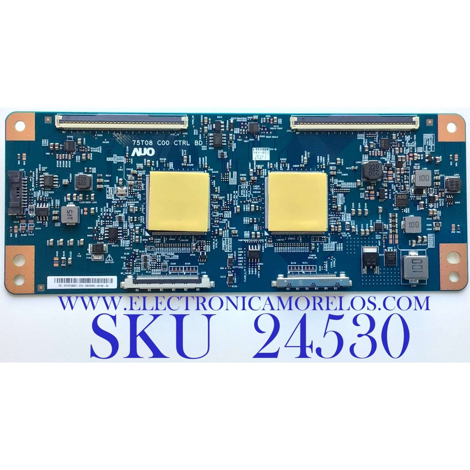 T-CON PARA TV VIZIO / NUMERO DE PARTE 55.75T08.C07 / 75T08 C00 CTRL BD / 5575T08C07 / PANEL T750QVF04.5 / MODELO P75Q9-H1 LTMAZPMW
