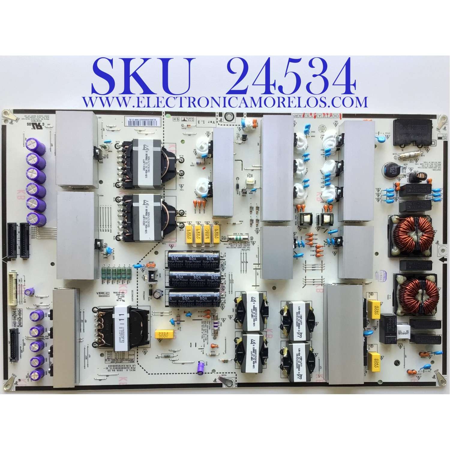 FUENTE DE PODER PARA TV LG / NUMERO DE PARTE EAY65689422 / EAX68999802(1.0) / BL9NC656894221496(1.0) / PANEL LE770AQD(EN)(A3) / MODELO OLED77CXPUA.BUSWLJR