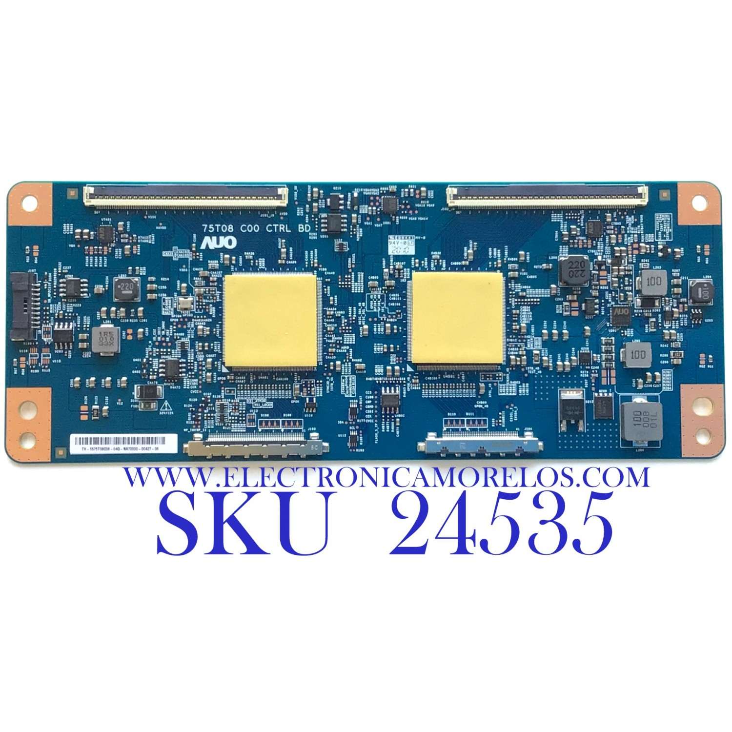 T-CON PARA TV VIZIO 4K QUANTUM UHD SMART TV / NUMERO DE PARTE 55.75T08.C08 / 5575T08C08 / 75T08-C00 / 75T08 C00 CTRL BD / PANEL T750QVF04.4 / MODELO P75QX-H1 / P75QX-H1 LTYAZT / P75QX-H1 LTYAZTKW