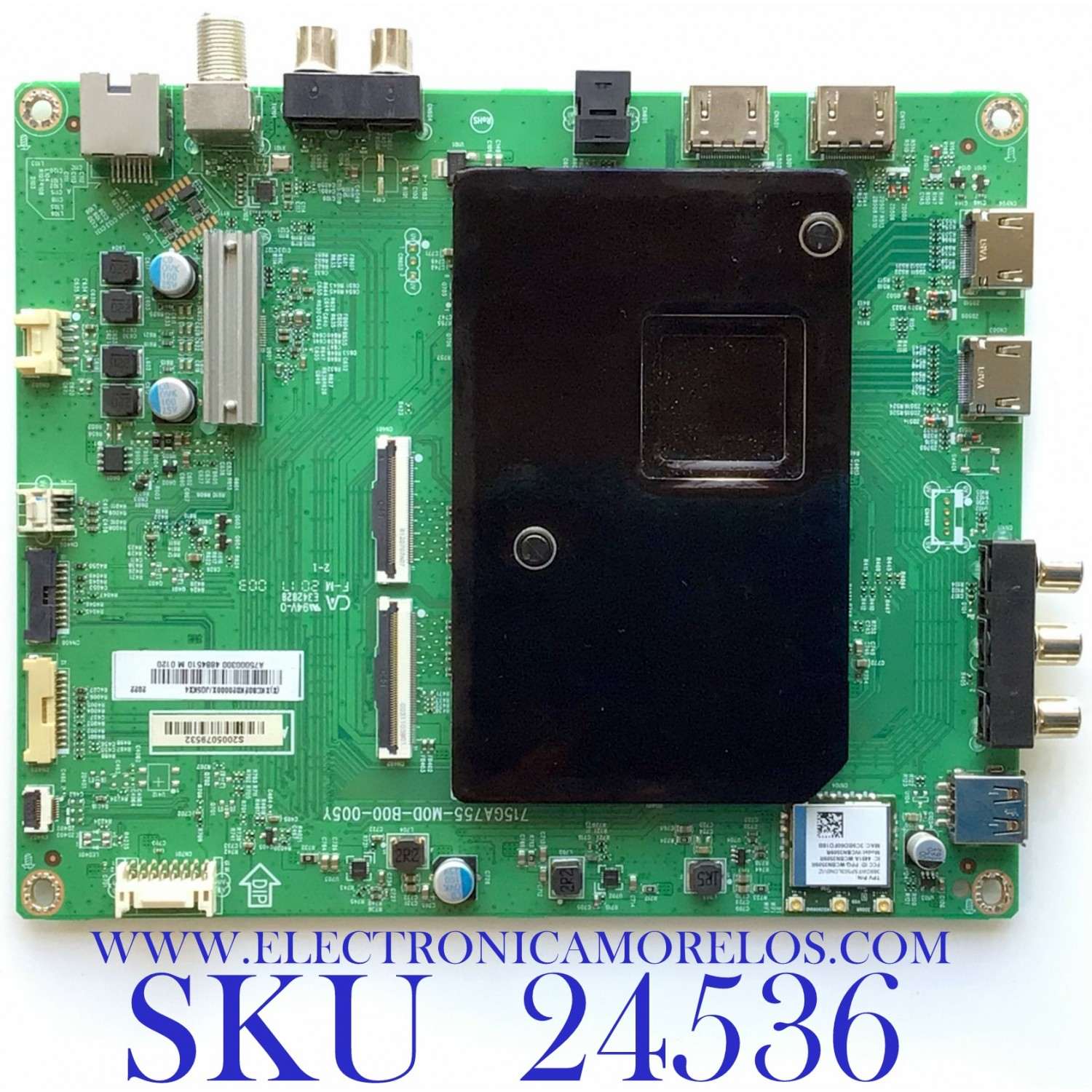 MAIN PARA TV VIZIO 4K QUANTUM UHD SMART TV / NUMERO DE PARTE XKCB02K020 / 756TXKCB02K020 / 715GA755-M0D-B00-005Y / (X)XKCB02K020000X / PANEL T750QVF04.4 / MODELO P75QX-H1 / P75QX-H1 LTYAZT / P75QX-H1 LTYAZTKW