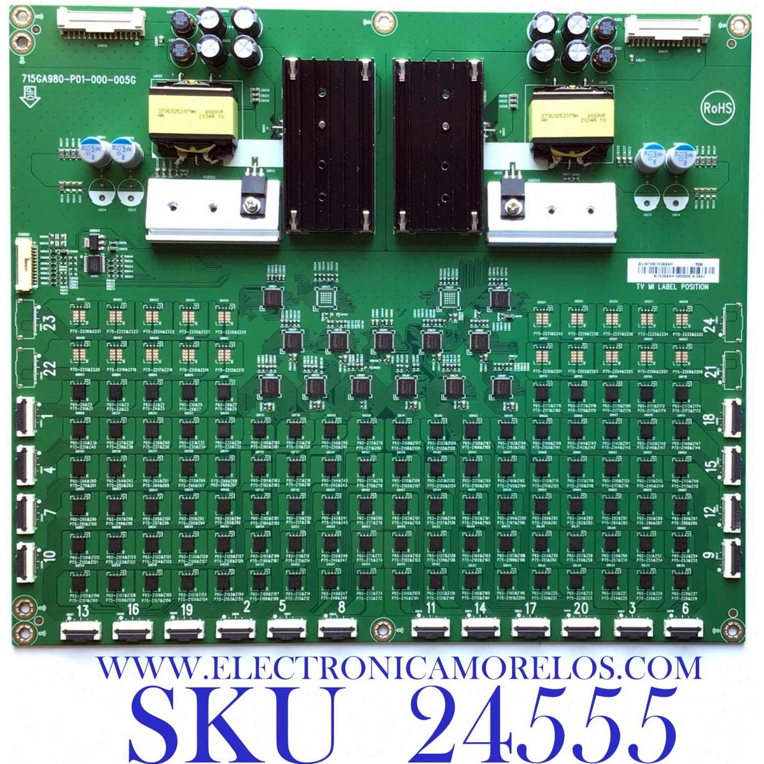LED DRIVER PARA TV VIZIO / NUMERO DE PARTE LNTVKI12ZAXAH / 715GA980-P01-000-005G / (X)LNTVKI12ZAXAH / KI12ZAXAH / 5003006 / PANEL T650QVF09.5 / MODELO P65Q9-H1 LTYAZNMW 