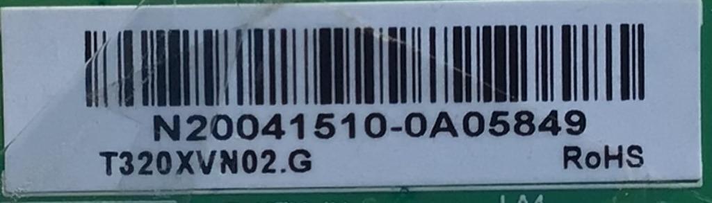 MAIN PARA TV TOSHIBA / NUMERO DE PARTE CN2T100001E / TD.T950.67 / N20041510-0A05849 / CN2T100001E00DWALMK18060800B / PANEL K320WDCRA-UA200A4 / MODELO TF-32A710U21 - Imagen 4