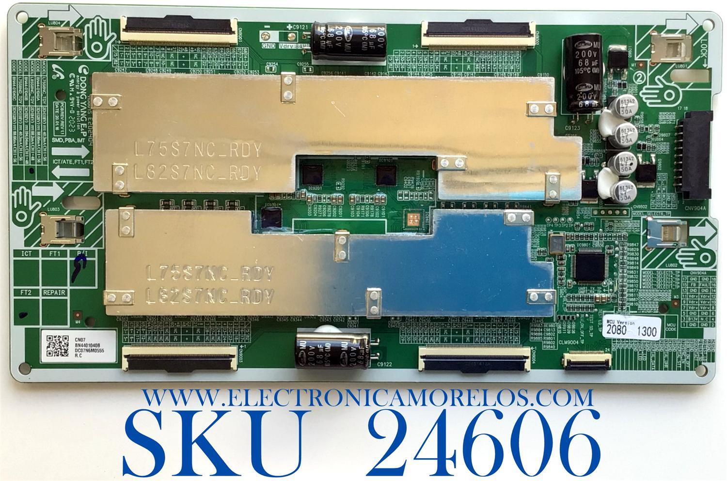 LED DRIVER PARA TV SAMSUNG QLED 4K UHD HDR SMART TV / NUMERO DE PARTE BN44-01040B / L85S8NC_TDY / BN4401040B / E202404 / PANEL CY-TT085FMAV3H / DISPLAY BN96-50258A / MODELO QN85Q80 / QN85Q80TAFXZA / QN85Q80TAFXZA AC02 / QN85Q80AAFXZA AB05