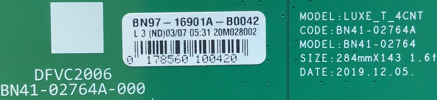 T-CON PARA TV SAMSUNG QLED 8K UHD HDR SMART TV / NUMERO DE PARTE BN95-06566A / BN41-02764A / BN97-16901A / W058C-610A / PANEL CY-TT075JMLV4H / MODELOS QN75Q800 / QN75Q800TAFXZA / QN75Q800TAFXZA FM06 / QN75Q800TAFXZA FA07 / QN75Q850 / QN75Q850TAFXZA - Imagen 3