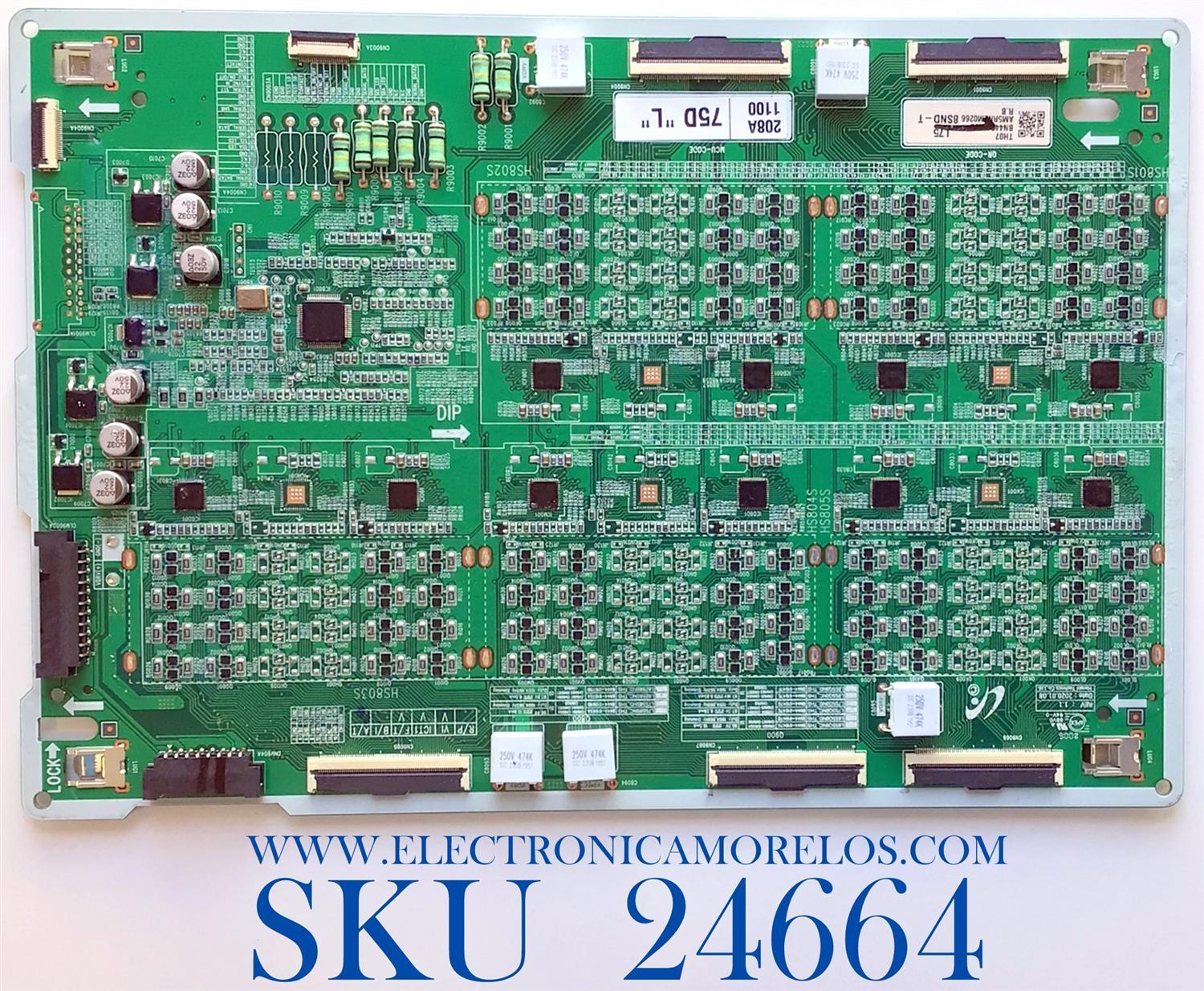 LED DRIVER PARA TV SAMSUNG QLED 8K UHD HDR SMART TV / NUMERO DE PARTE BN44-01069B / L75S8SND_THS / BN4401069B / PANEL CY-TT075JMLV4H / MODELO QN75Q800 / QN75Q800TAFXZA / QN75Q800TAFXZA FA07